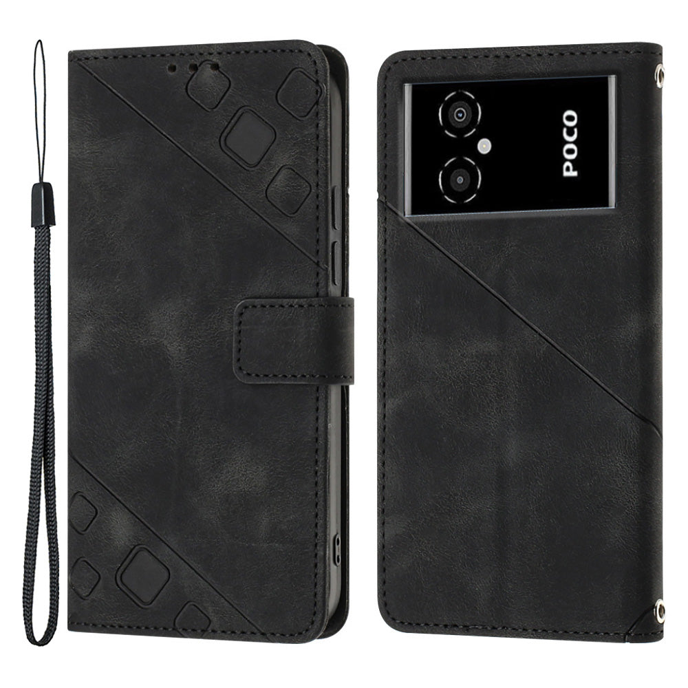 Cell Phone Case For Xiaomi Poco M4 5G M5 4G PT005 YB Imprinting Series-6 Leather Skin-friendly Imprinted Phone Cover Cell Phone Case For Xiaomi Poco M4 5G M5 4G PT005 YB Imprinting Series-6 Leather Skin-friendly Imprinted Phone Cover